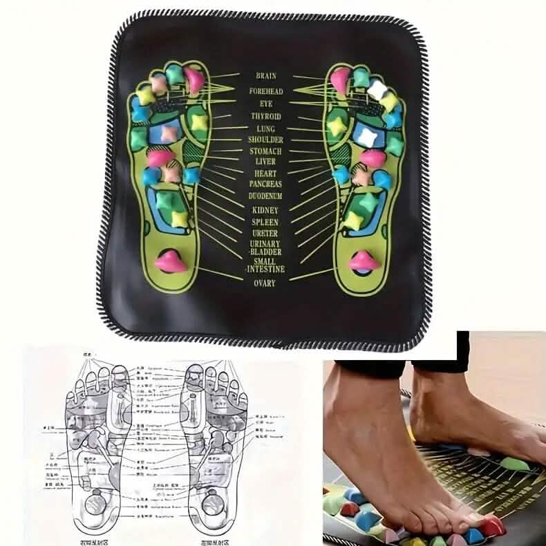 Tapis de massage carré pour les pieds