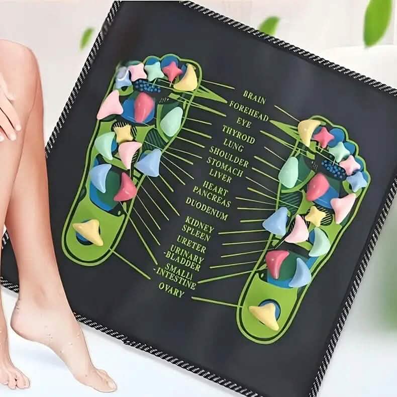 Tapis de massage carré pour les pieds