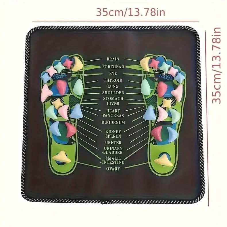 Tapis de massage carré pour les pieds