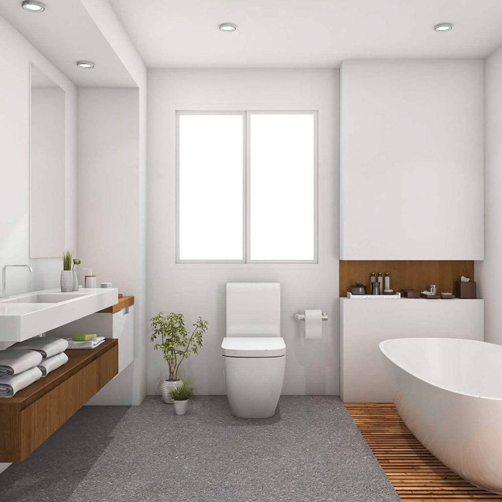 Square Toilet Seat with Grip-Tight Seat Bumpers