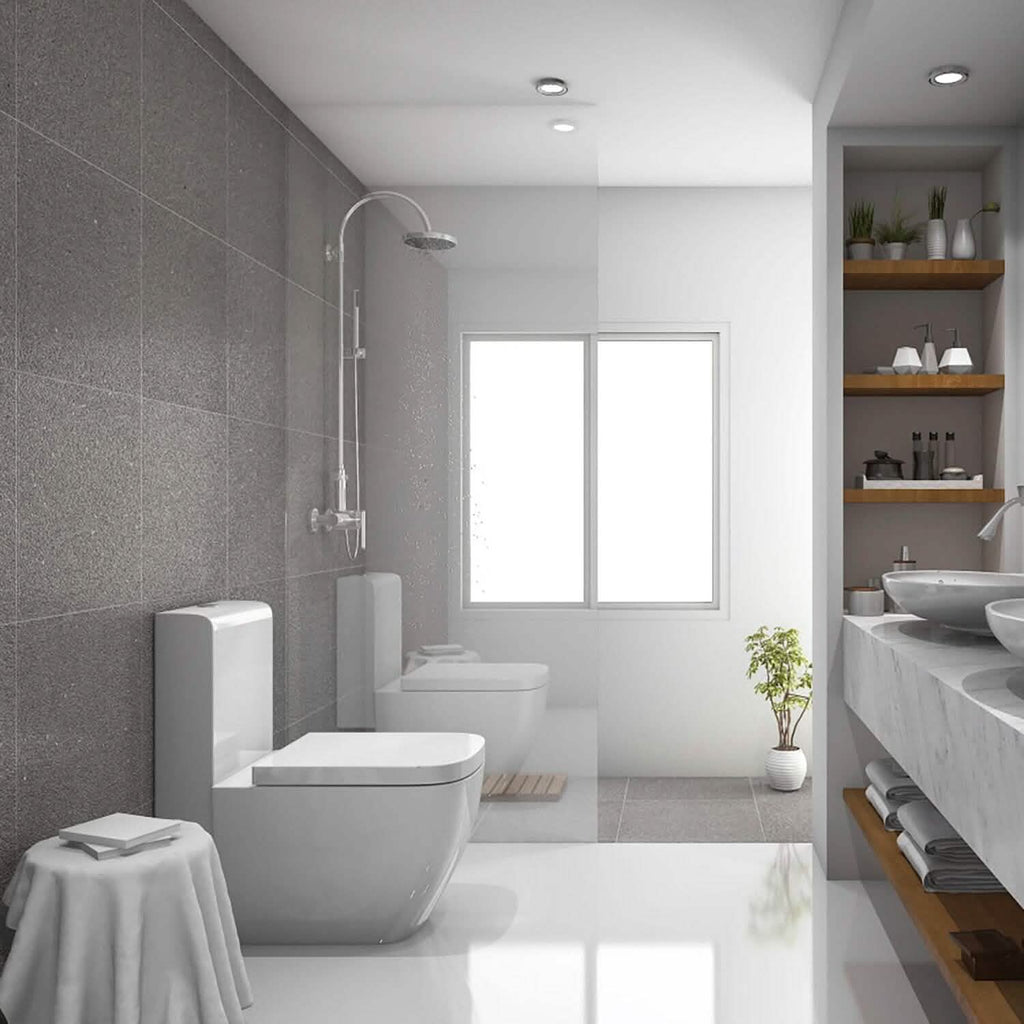Square Toilet Seat with Grip-Tight Seat Bumpers