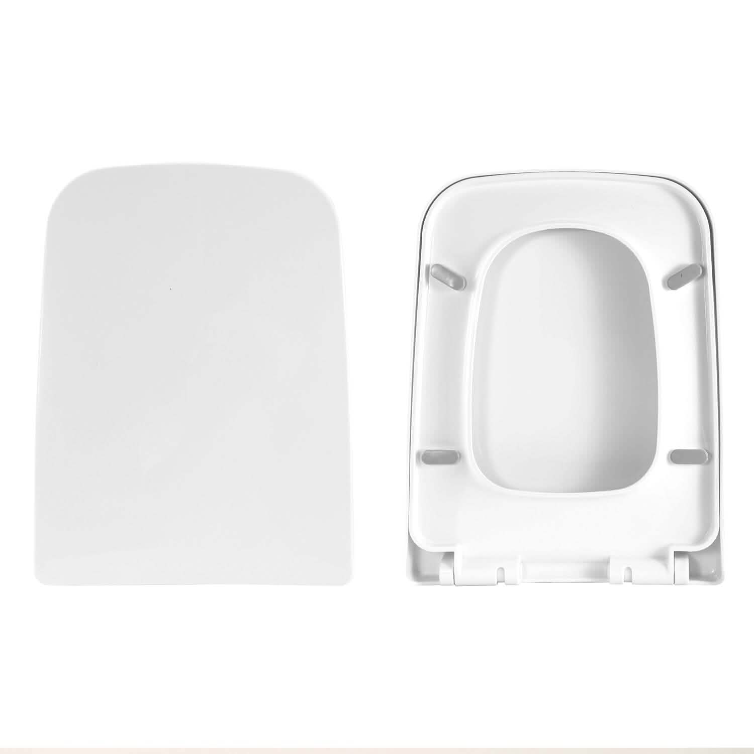 Square Toilet Seat with Grip-Tight Seat Bumpers