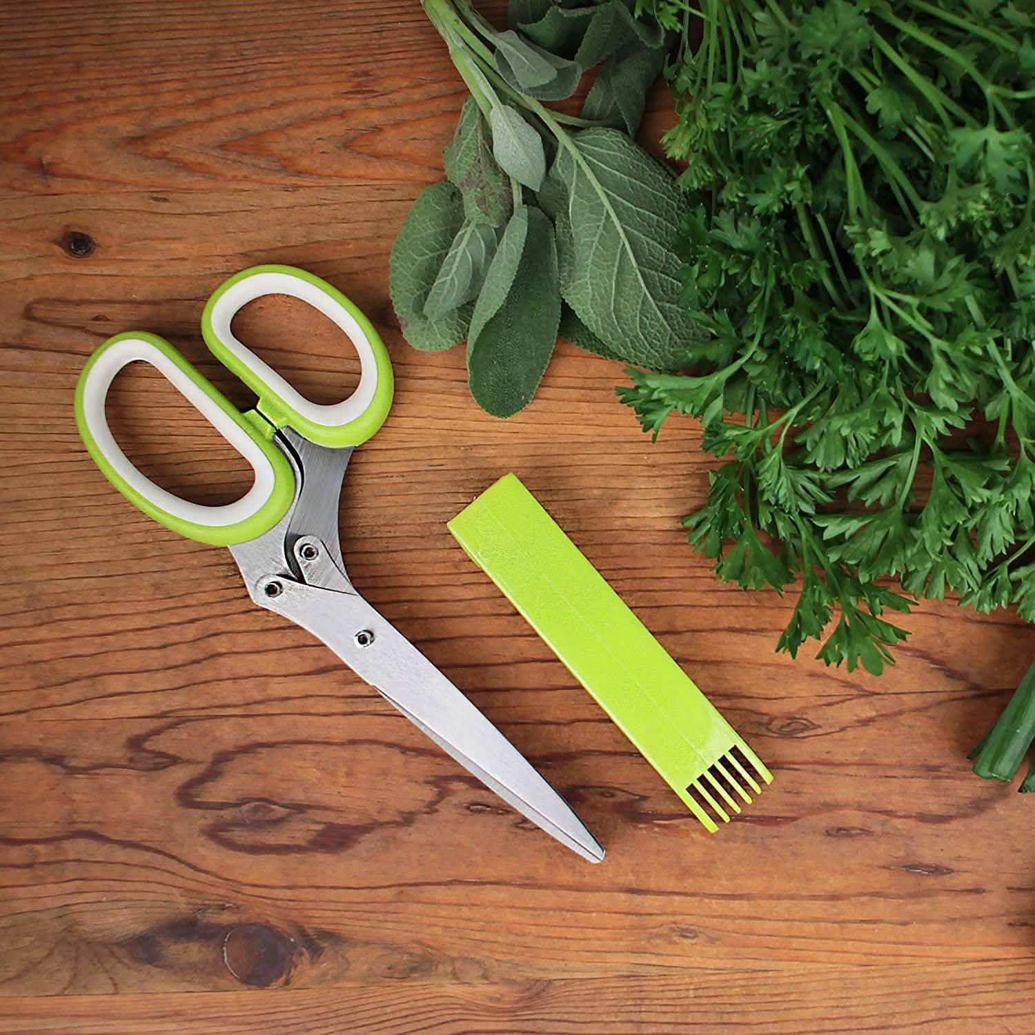 Stainless Steel 5 Blade Herb Scissors