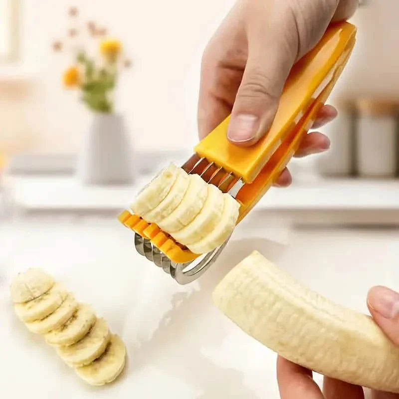 Trancheuse à bananes et concombres en acier inoxydable
