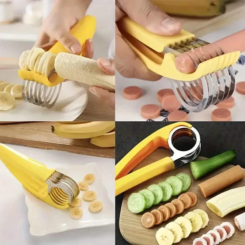 Trancheuse à bananes et concombres en acier inoxydable