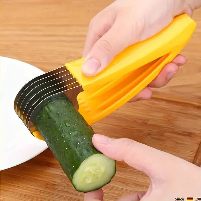 Trancheuse à bananes et concombres en acier inoxydable