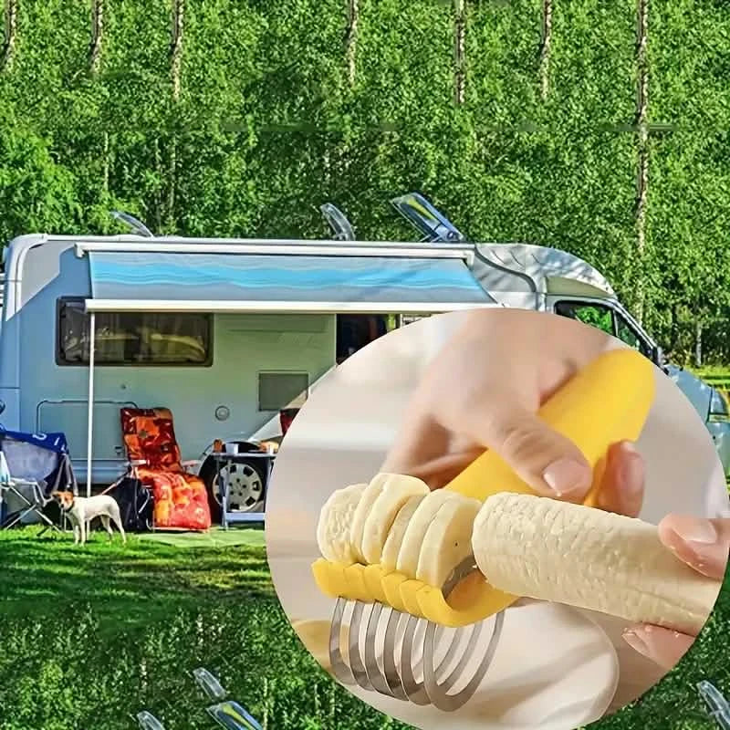 Trancheuse à bananes et concombres en acier inoxydable