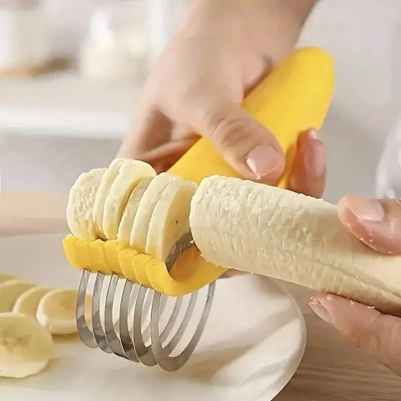 Trancheuse à bananes et concombres en acier inoxydable