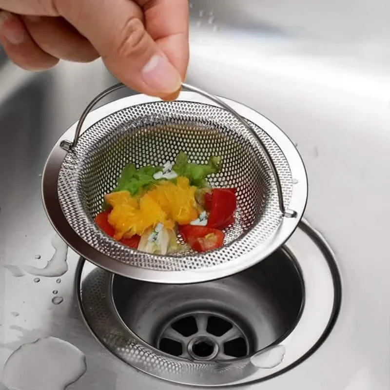 Bouchon de baignoire en acier inoxydable pour cheveux