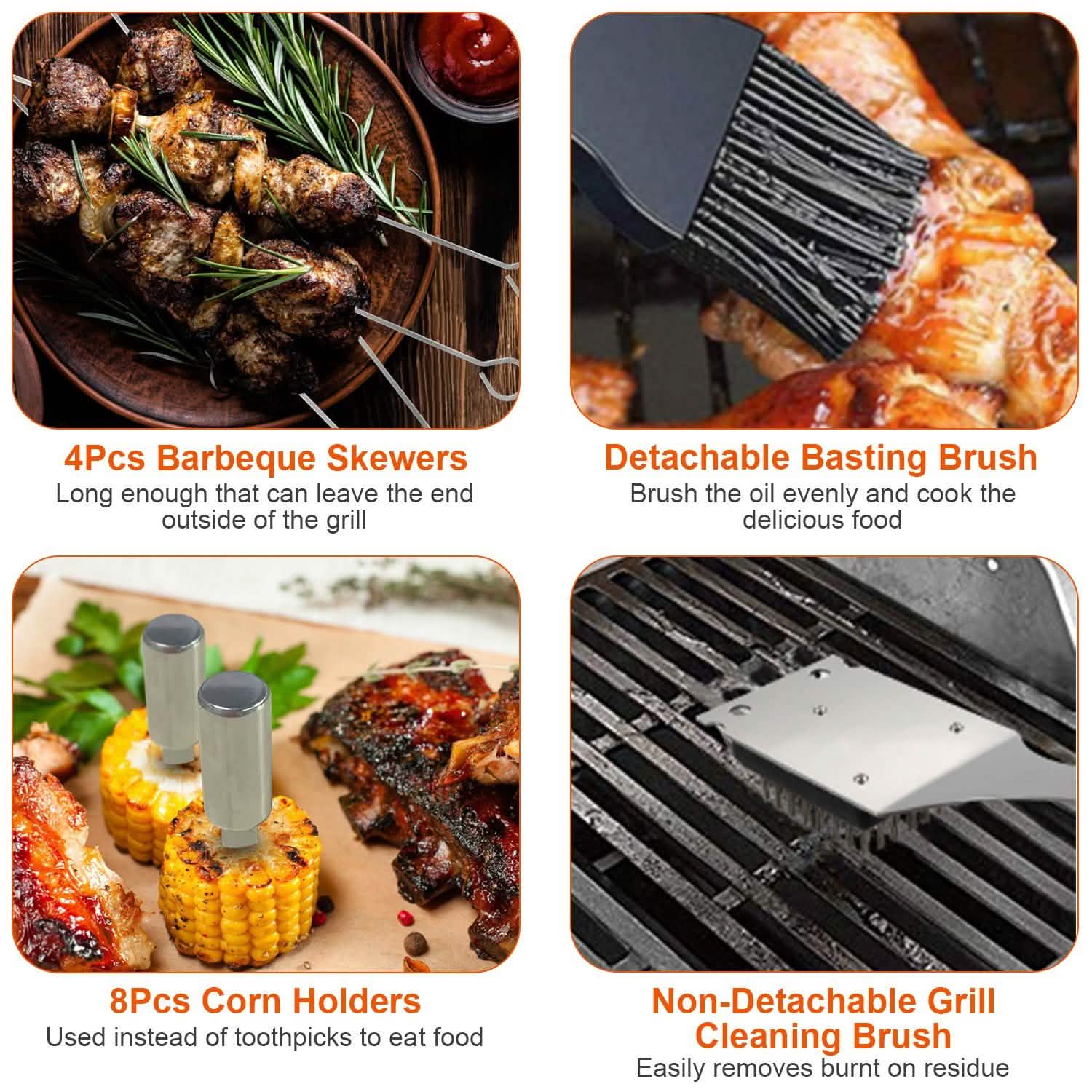 ステンレス製BBQグリルツールキット