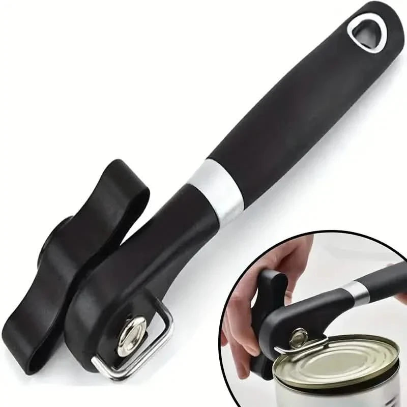 Ouvre-boîte en acier inoxydable - Gadget de cuisine multifonctionnel pour une mise en conserve sans effort