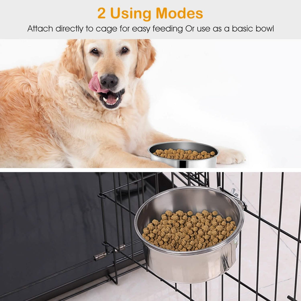 Gamelle pour chien en acier inoxydable