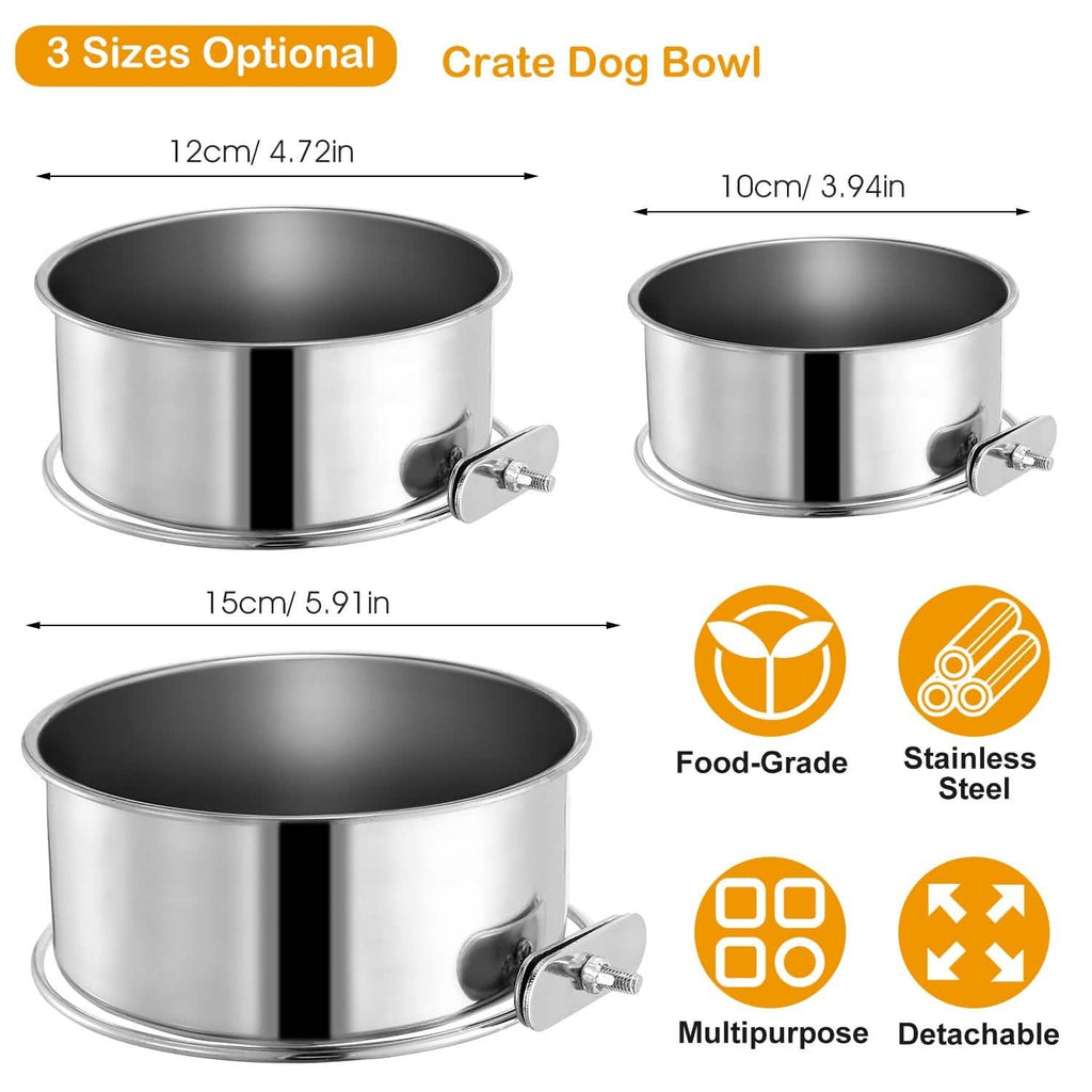 Gamelle pour chien en acier inoxydable