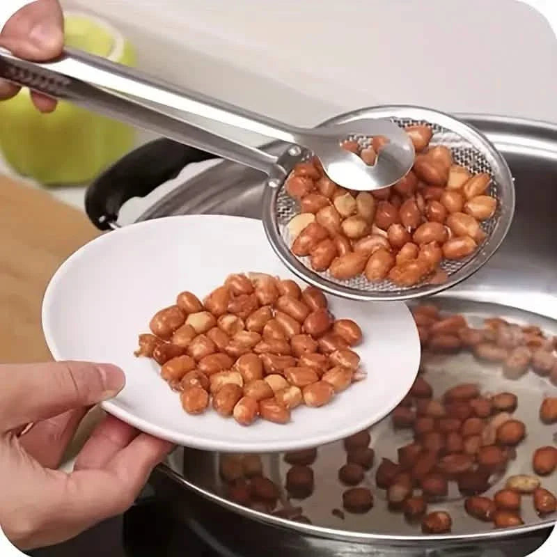 Pinces Égouttoir de Cuisine en Acier Inoxydable - Résistantes aux Hautes Températures