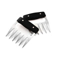Griffes à viande en acier inoxydable avec manche en bois