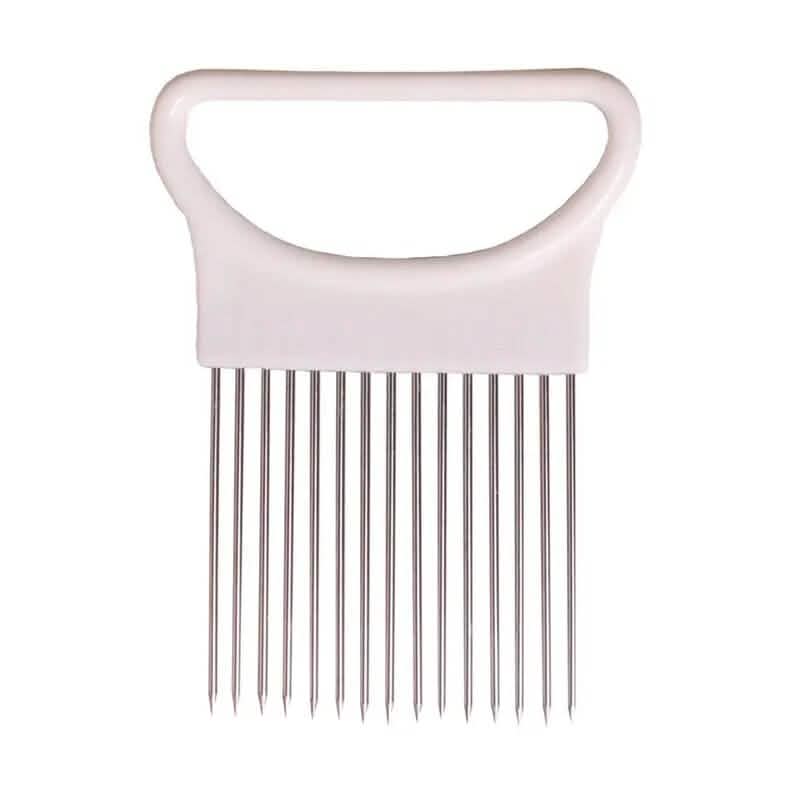Stainless Steel Onion Needle Fork Vegetable Fruit Slicer