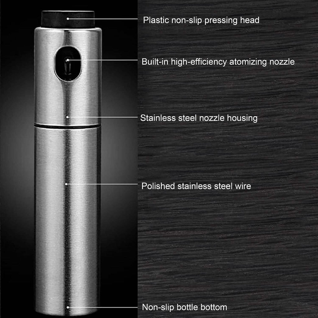 Stainless Steel Sprayer Dispenser, Dressing Spray Grilling Olive Oil