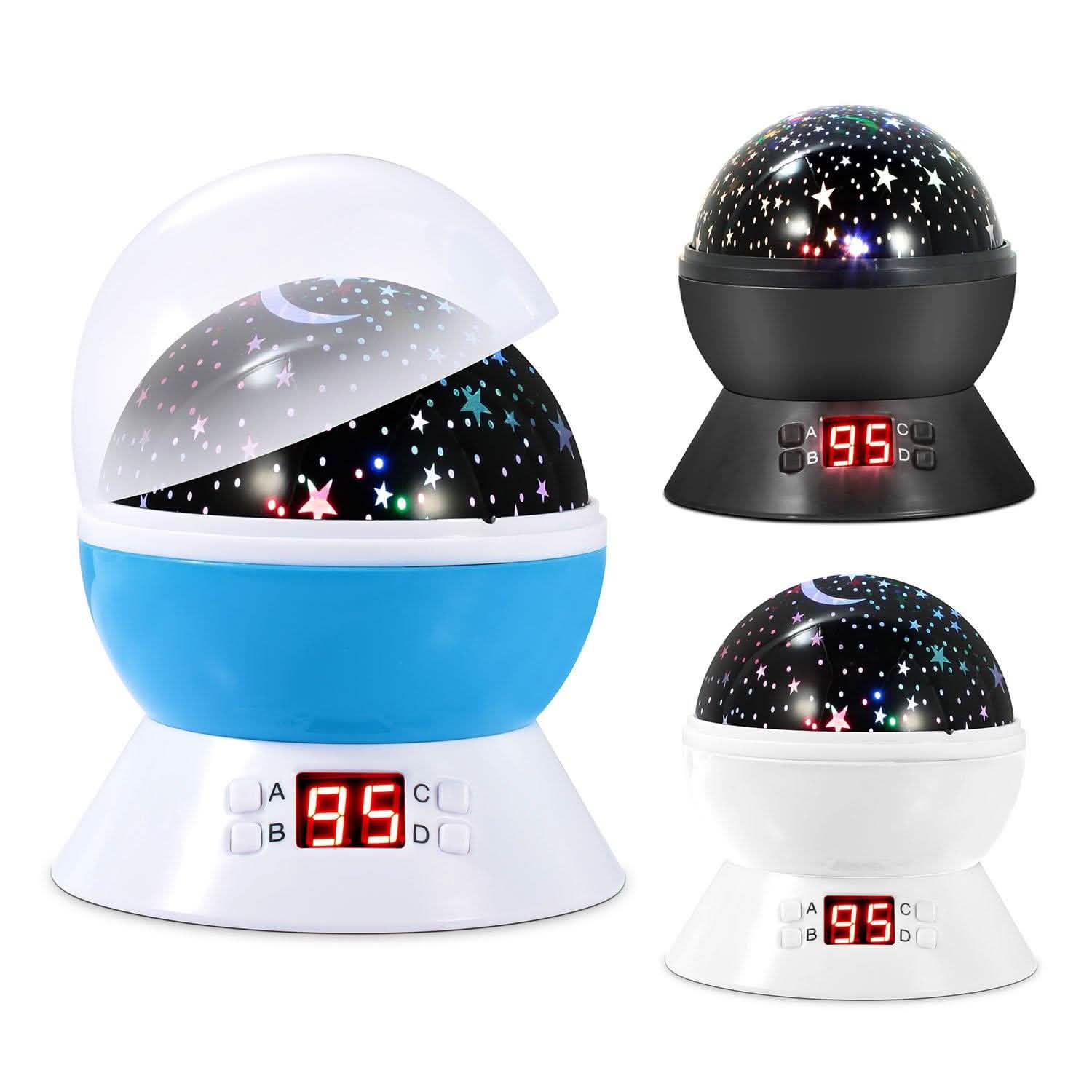 Star Moon LED Projector Lamp Kids Night Light