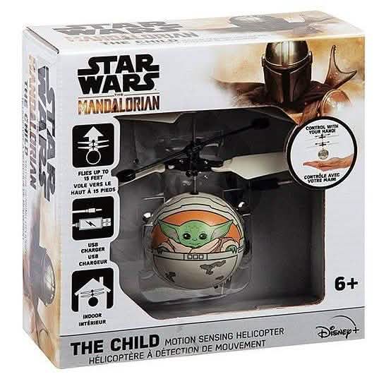 Star Wars The Mandalorian L'Enfant dans le landau - Hélicoptère Ovni à détection de mouvement