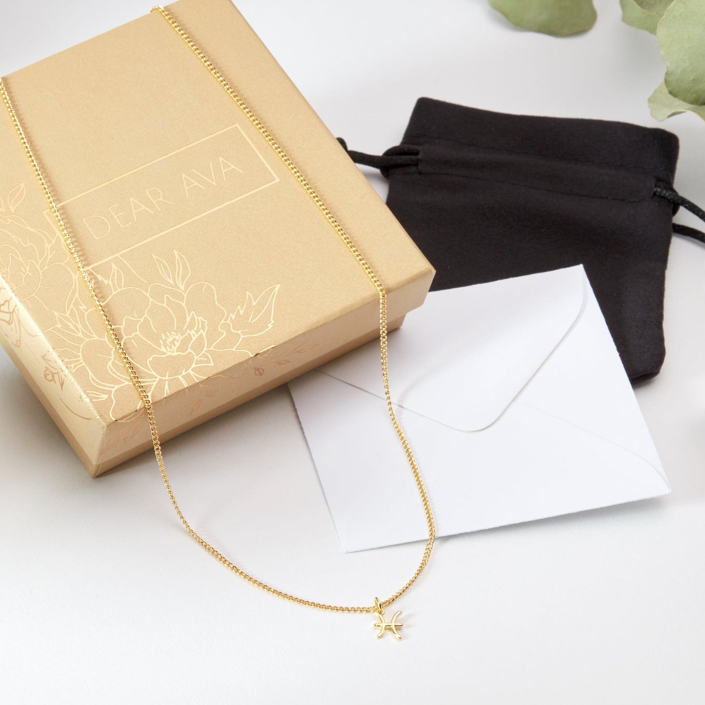 Starry Night Pisces Zodiac Necklace