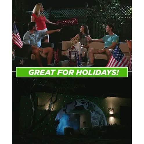 Startastic Holiday Laser Light Show, Static and Motion Features