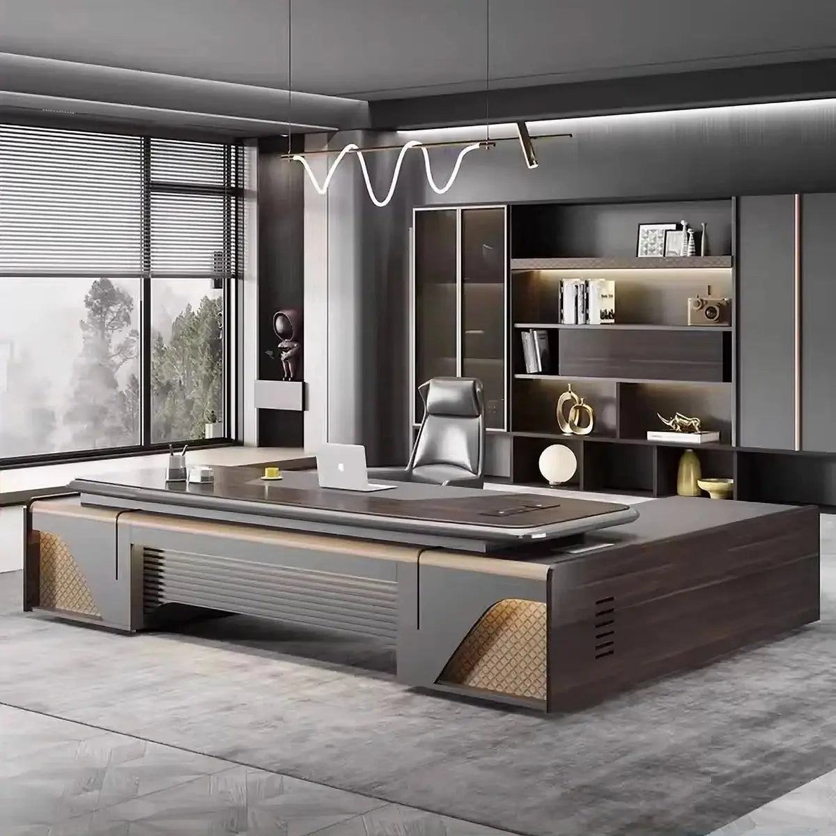 Stellan · Modern L-Shaped Executive Desk