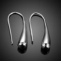 Boucles d'oreilles pendantes goutte d'eau plaquées argent sterling