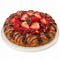 Andy Anand Sugar-Free Strawberry Chocolate Croissant Cake, 2.5 lb – Keto & Diabetic-Friendly, Flaky Laminated Pastry, Birthday Gift Box