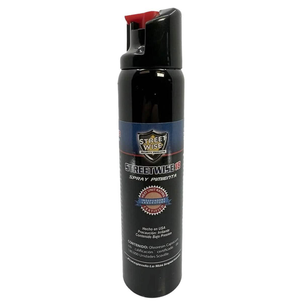 Streetwise 18 Pepper Spray 4.4 oz. Twist Lock (With Spanish Label And Back Card)