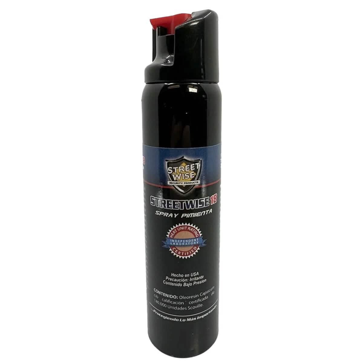 Streetwise 18 Pepper Spray 4.4 oz. Twist Lock (With Spanish Label And Back Card)