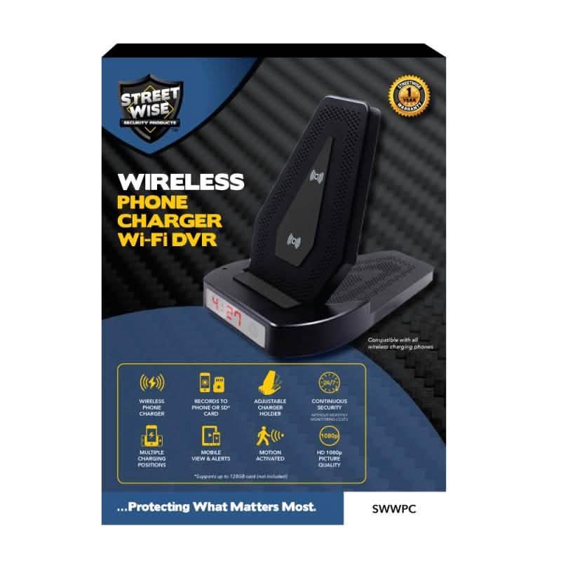 Streetwiseワイヤレス電話充電器 Wi-Fi DVR