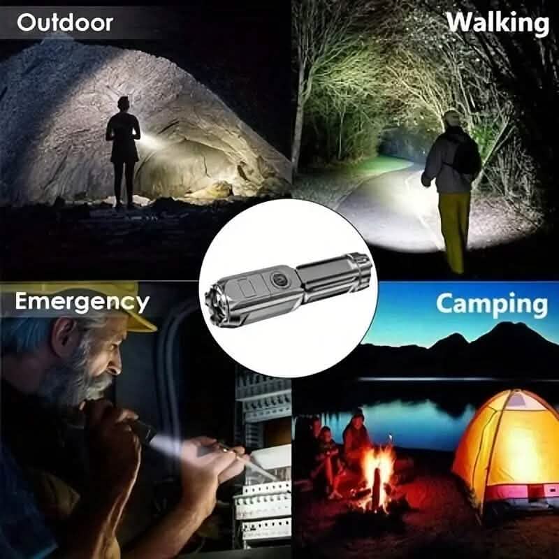 Strong Telescopic Light Zoom Flashlight