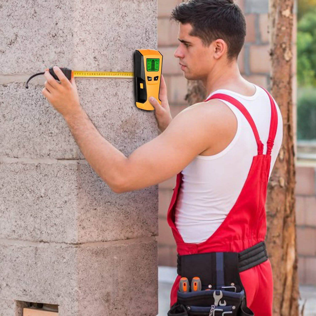 Détecteur de montants mural avec scanner et détecteur de fils sous tension CA avec écran LCD