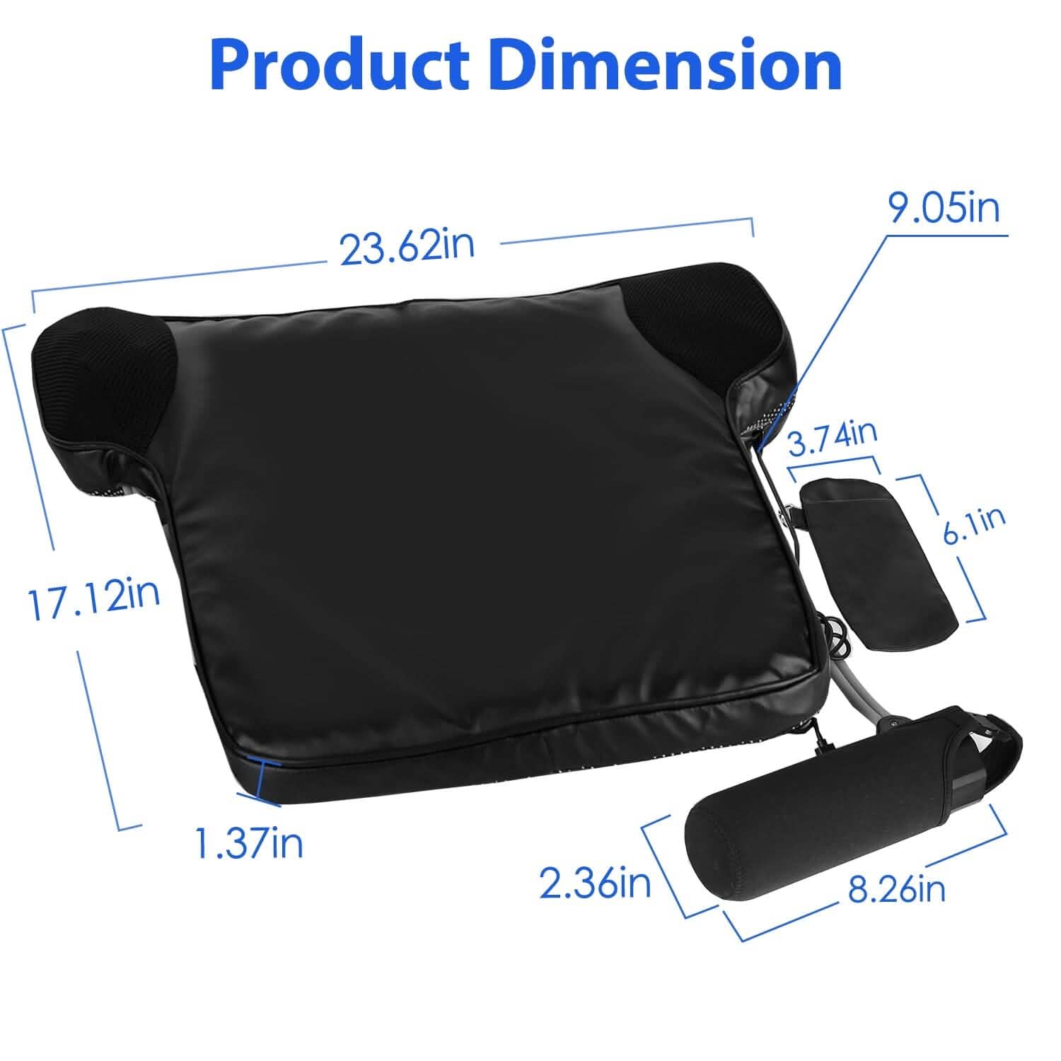 Coussin de siège de refroidissement par eau d'été avec ventilateurs 3 vitesses