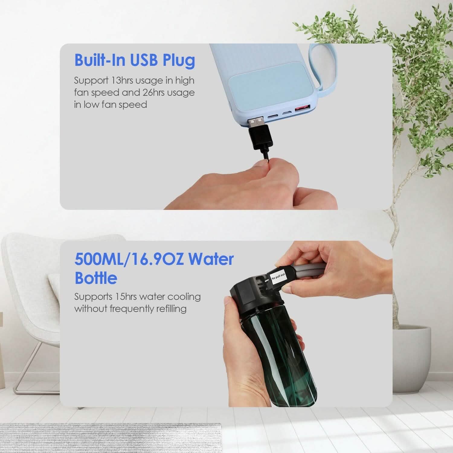 Coussin de siège de refroidissement par eau d'été avec ventilateurs 3 vitesses