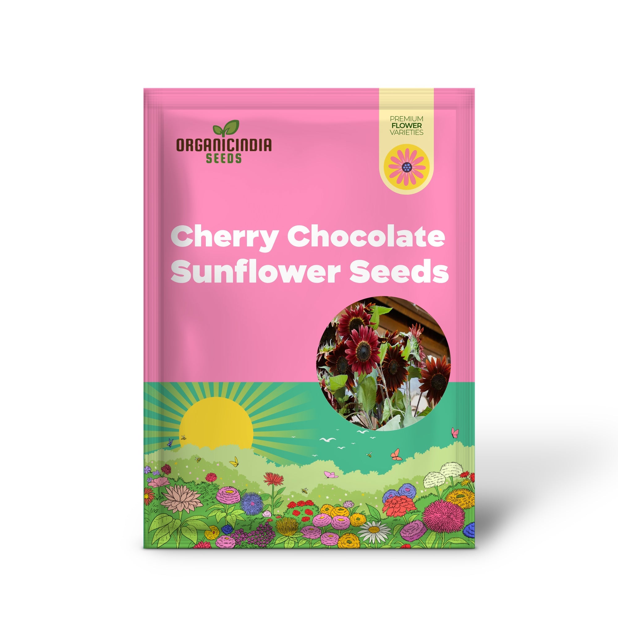Cherry Chocolate Sunflower Seeds – Vibrant Garden Blooms