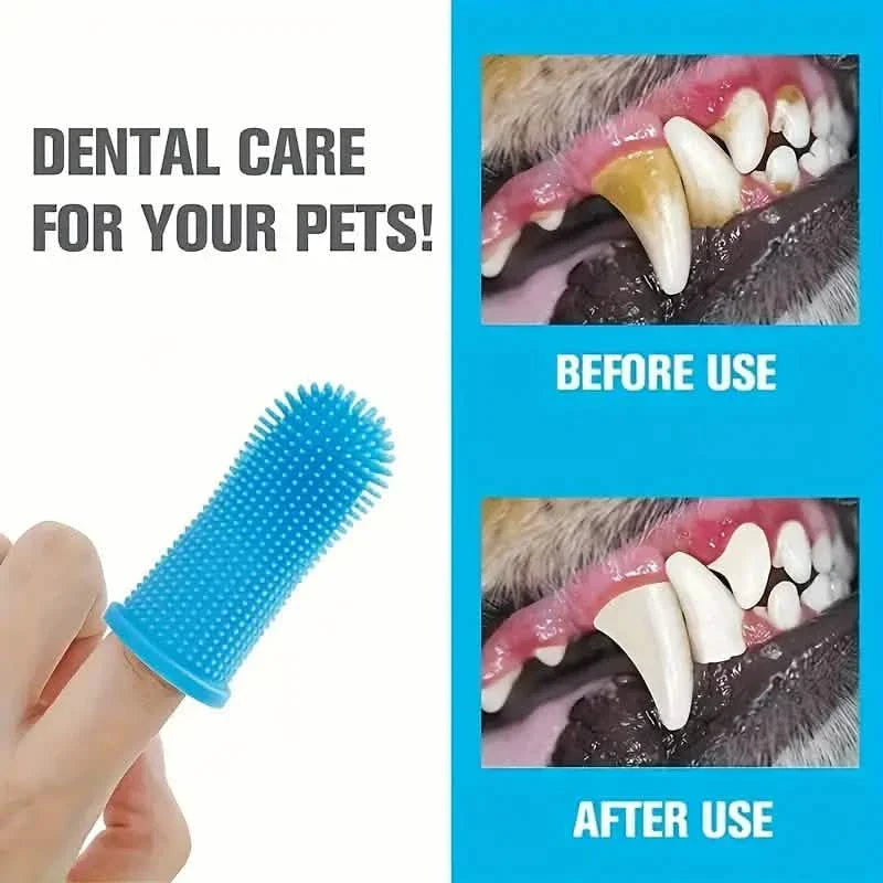 Super Soft Silicone Toothbrush for Dog or Cat's Teeth