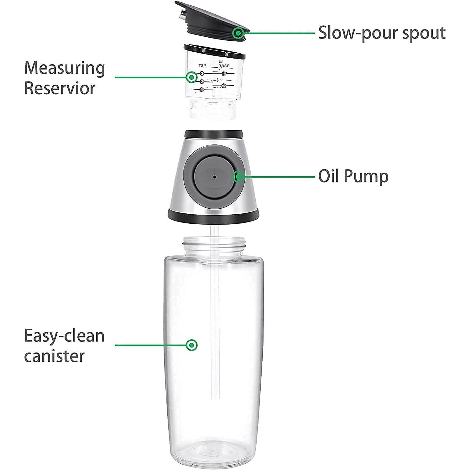 Superior Glass Oil and Vinegar Dispenser