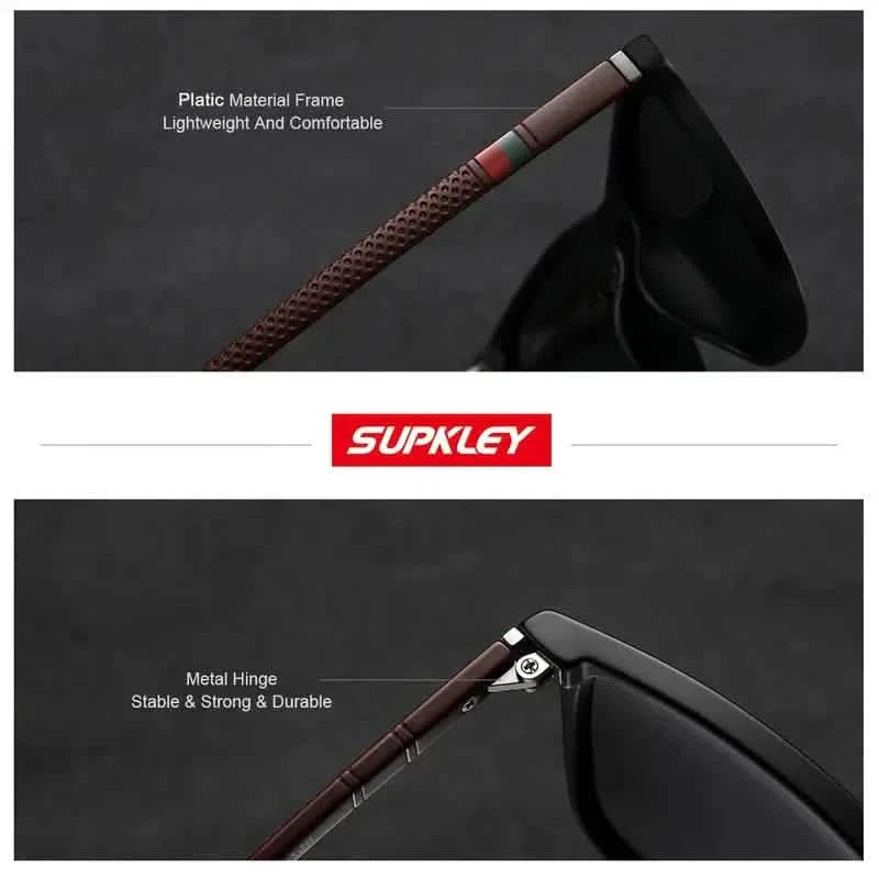 SUPKLEY メンズ用スポーツ偏光サングラス