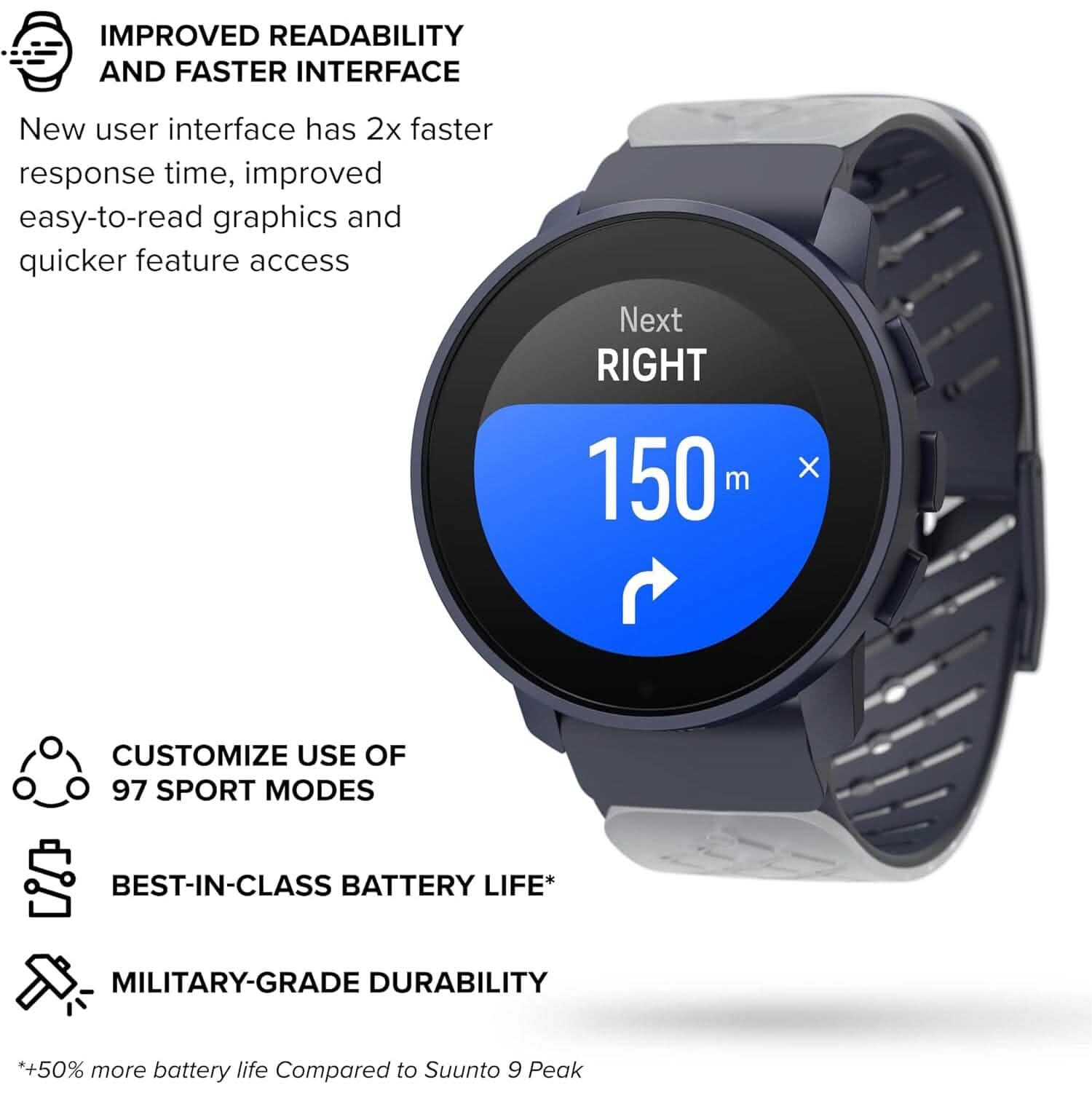 SUUNTO 9 Peak および Peak Pro スポーツGPSウォッチ（リファービッシュ品）