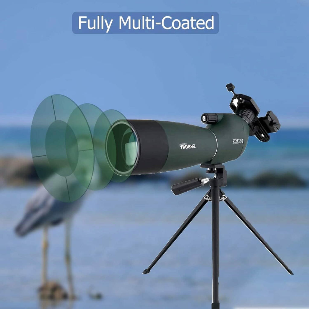SVBONY SV28 25-75x70 Spotting Scopes with Tripod (Refurbished)