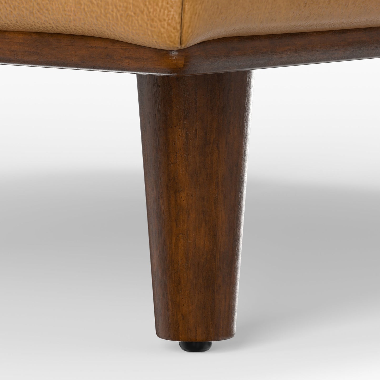 Morrison Ottoman in Sienna Genuine Leather