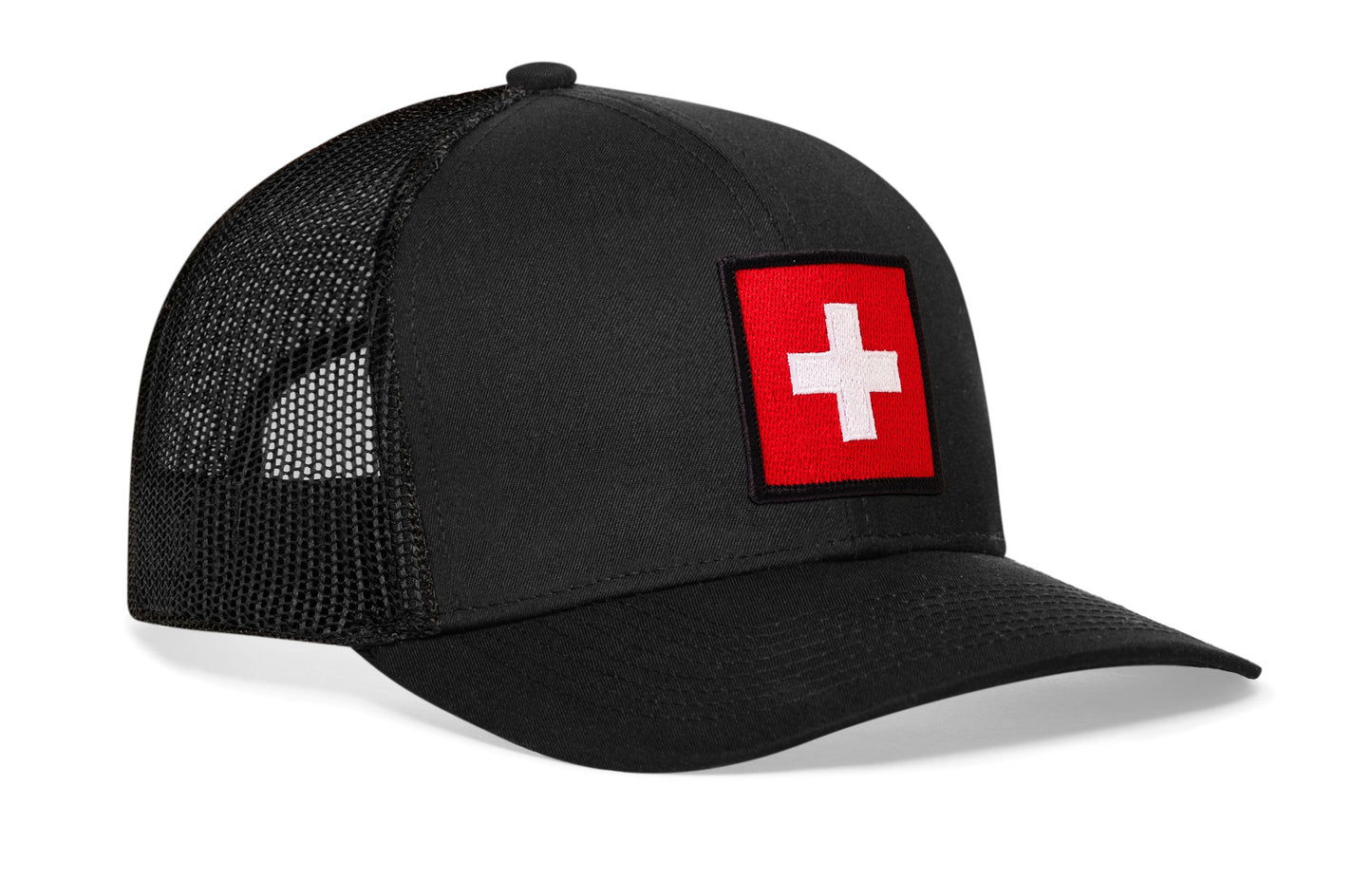 Swiss Flag Trucker Hat  |  Switzerland Snapback