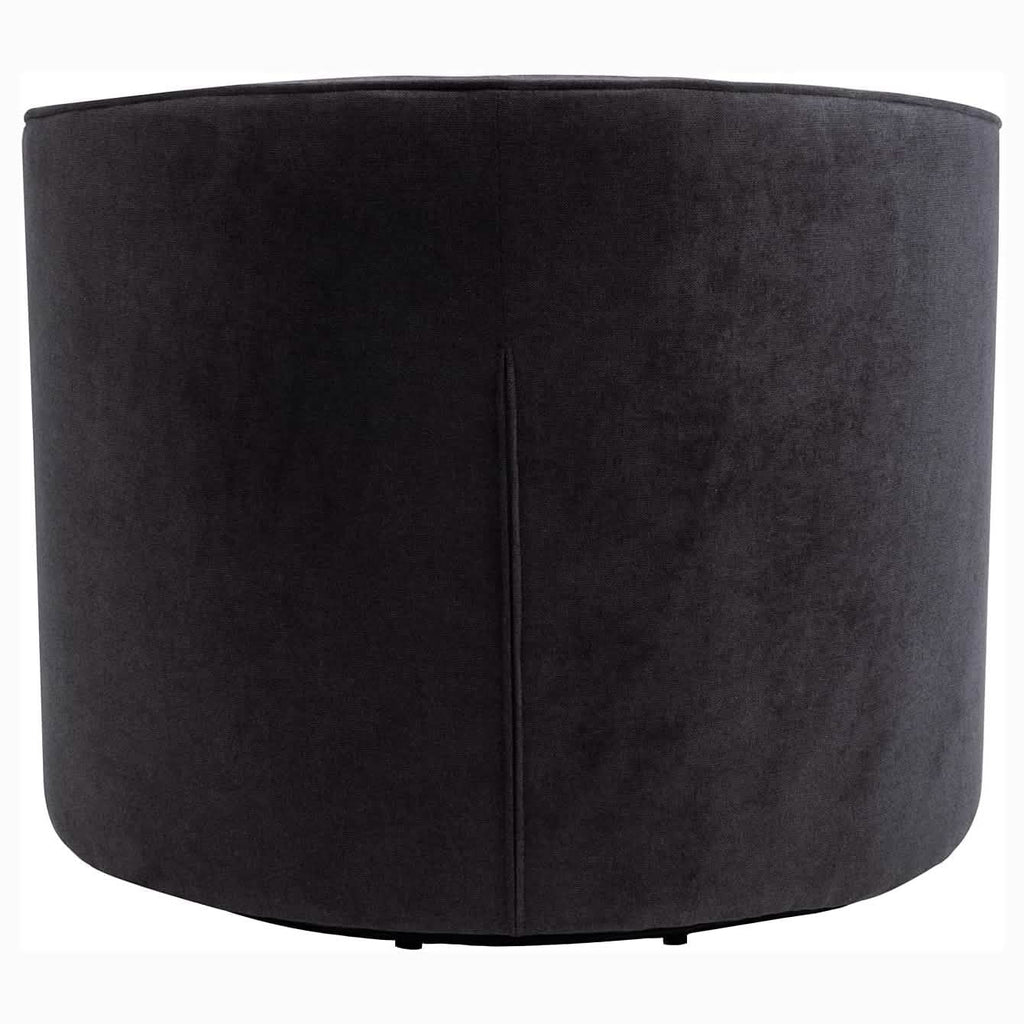 Swivel Accent Linen Fabric Bucket Reading Chair