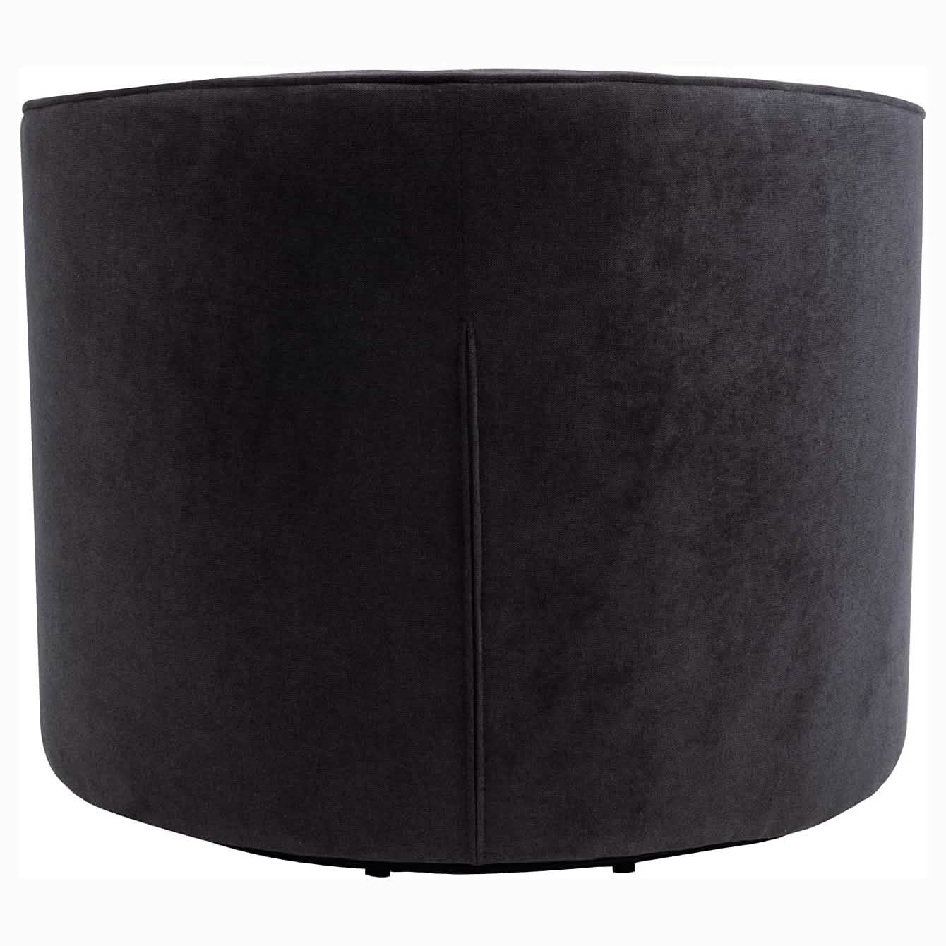 Swivel Accent Linen Fabric Bucket Reading Chair