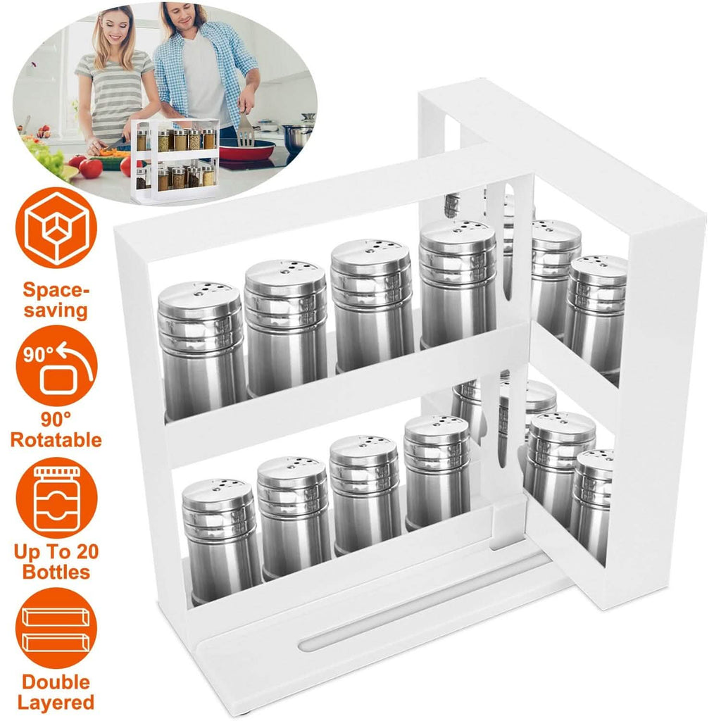 Swivel Cabinet Organizer Revolving Kitchen Rack Spice Organizer