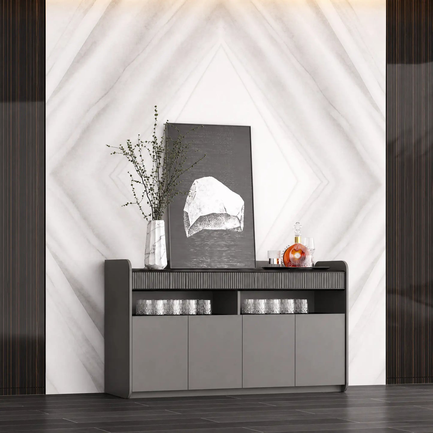 Synte · Office Credenza Cabinet Sideboard