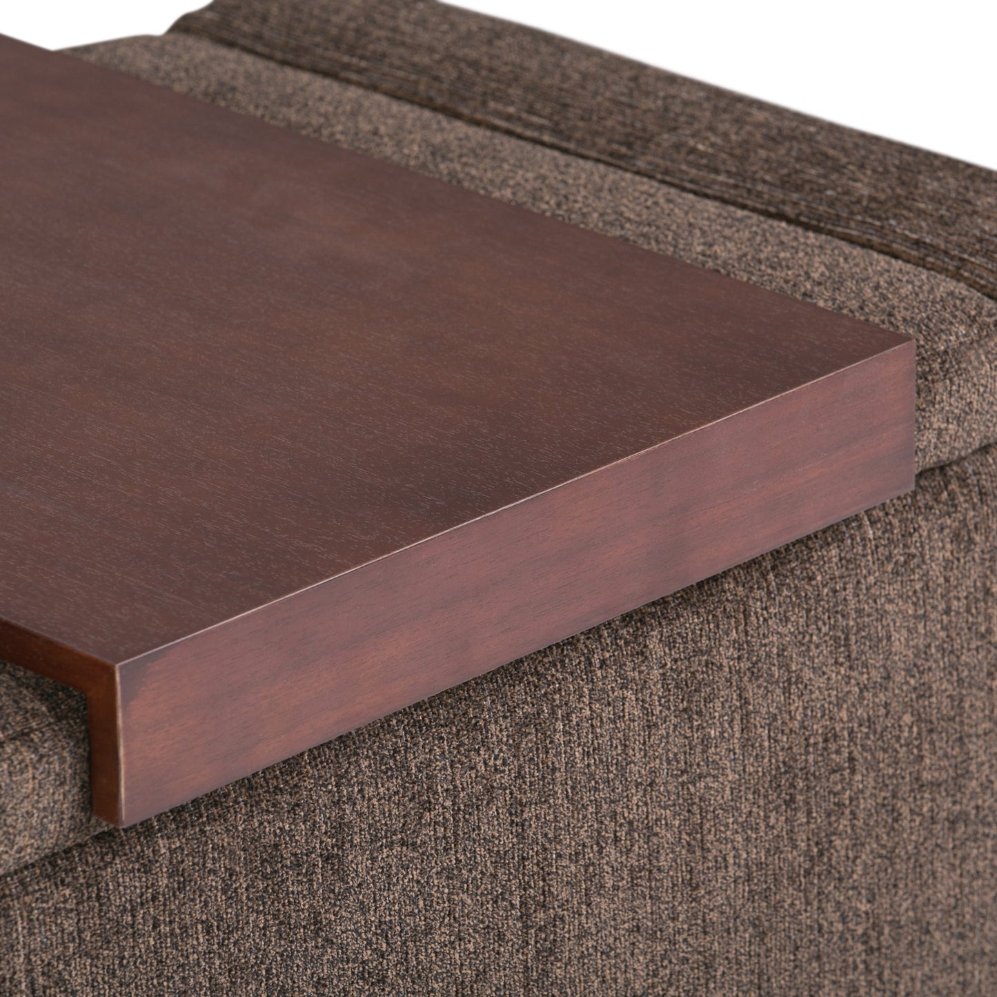Bretton 42 Inch Wide Lift Top Storage Ottoman in Deep Umber