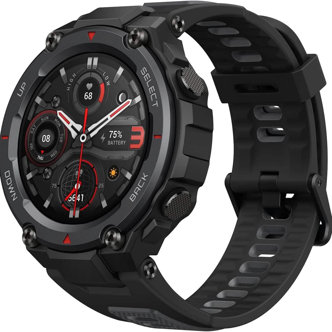 Montre connectée T-Rex Pro pour hommes, montre de sport GPS robuste pour l'extérieur (reconditionnée)