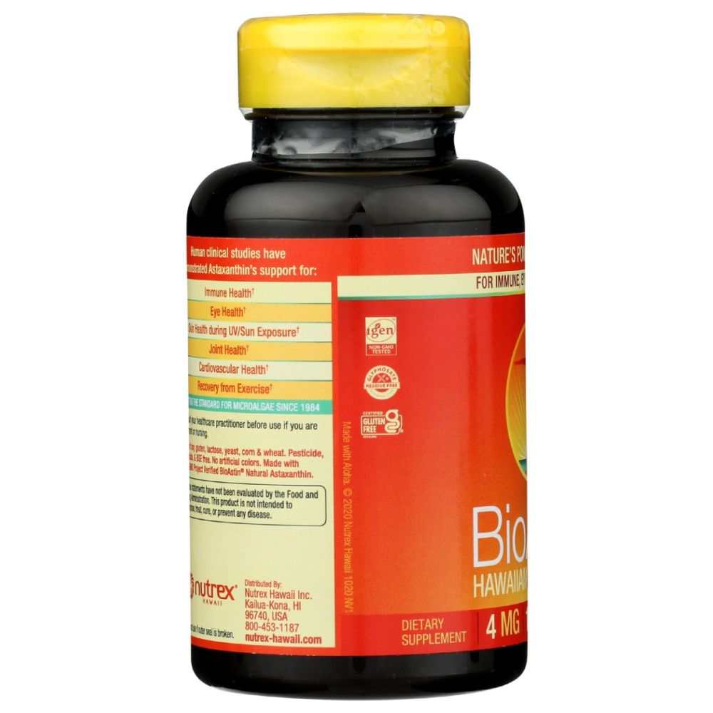 NUTREX: BioAstin Hawaiian Astaxanthin 4mg, 120 sg